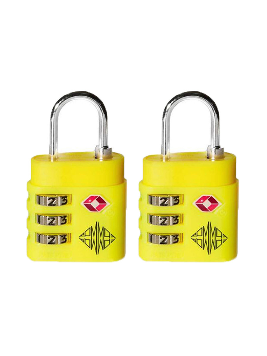 PADLOCKS】ネオンカラーTSAロック2個セット(Travel accessories