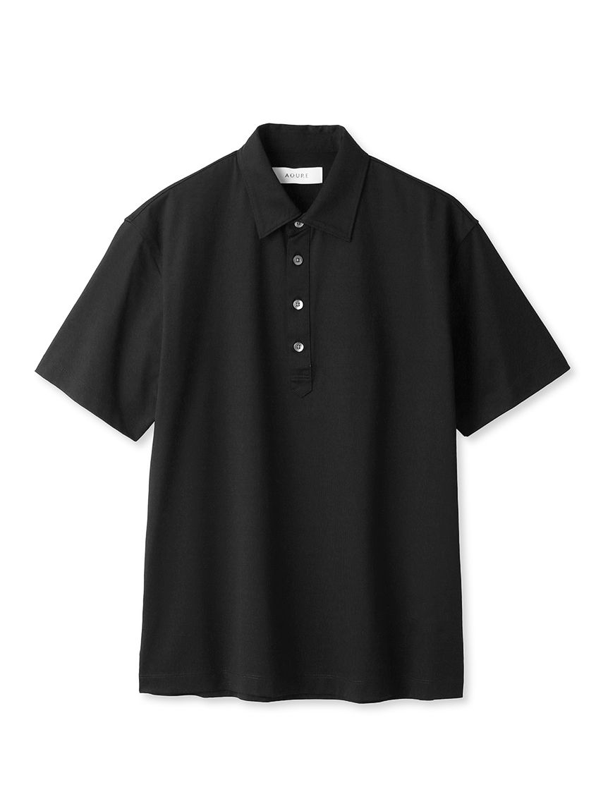AOURE 23SS ポロシャツ PAGEE POLO ブラック S アウール PAGEE POLO(カットソー＆Tシャツ)｜トップス｜AOURE（アウール）の通販