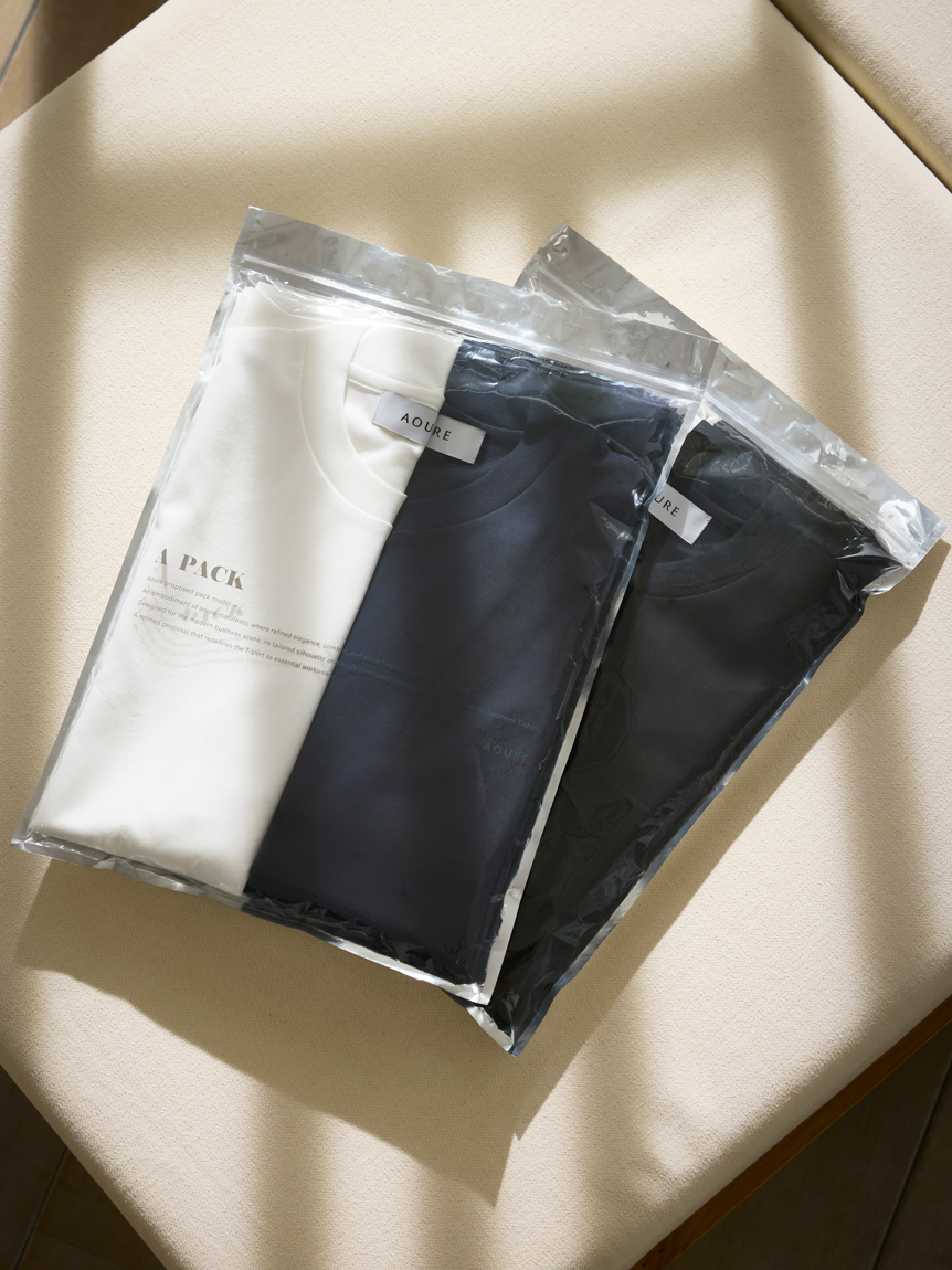 A PACK】 BUSINESS PACK T-SHIRT (2枚組)(カットソー＆Tシャツ