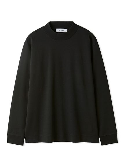 【新作】AOURE アウール モックネック ウールTシャツ ブラック M カットソー＆Tシャツ 通常のアイテム｜AOURE（アウール）の通販サイト