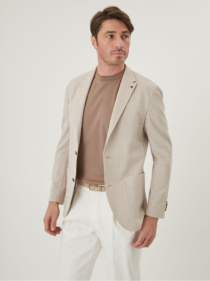 tora.saru_dさま専用ラルディーニジャケット42シアサッカーストライプ tora.saru_dさま専用ラルディーニジャケット42シアサッカーストライプ