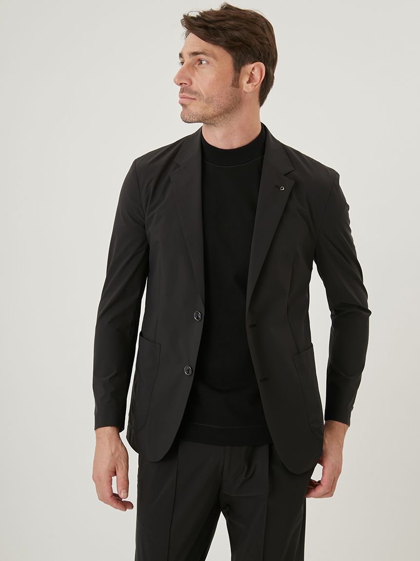 AOURE(アウール)ナイロンストレッチジャケット　S グレー AOURE（アウール）の「ナイロンストレッチ SETUP JACKET