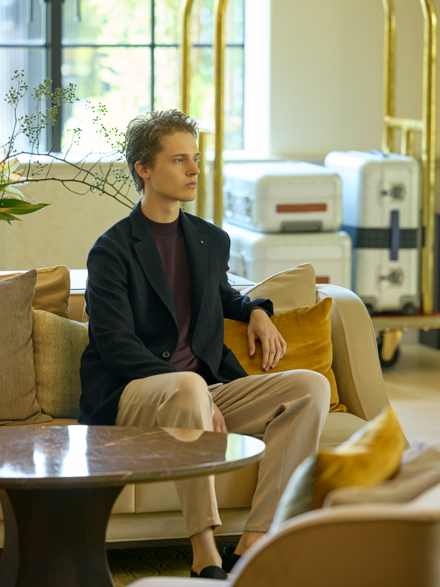 縮絨ニットジャケット(ジャケット)｜アウター｜AOURE（アウール）の