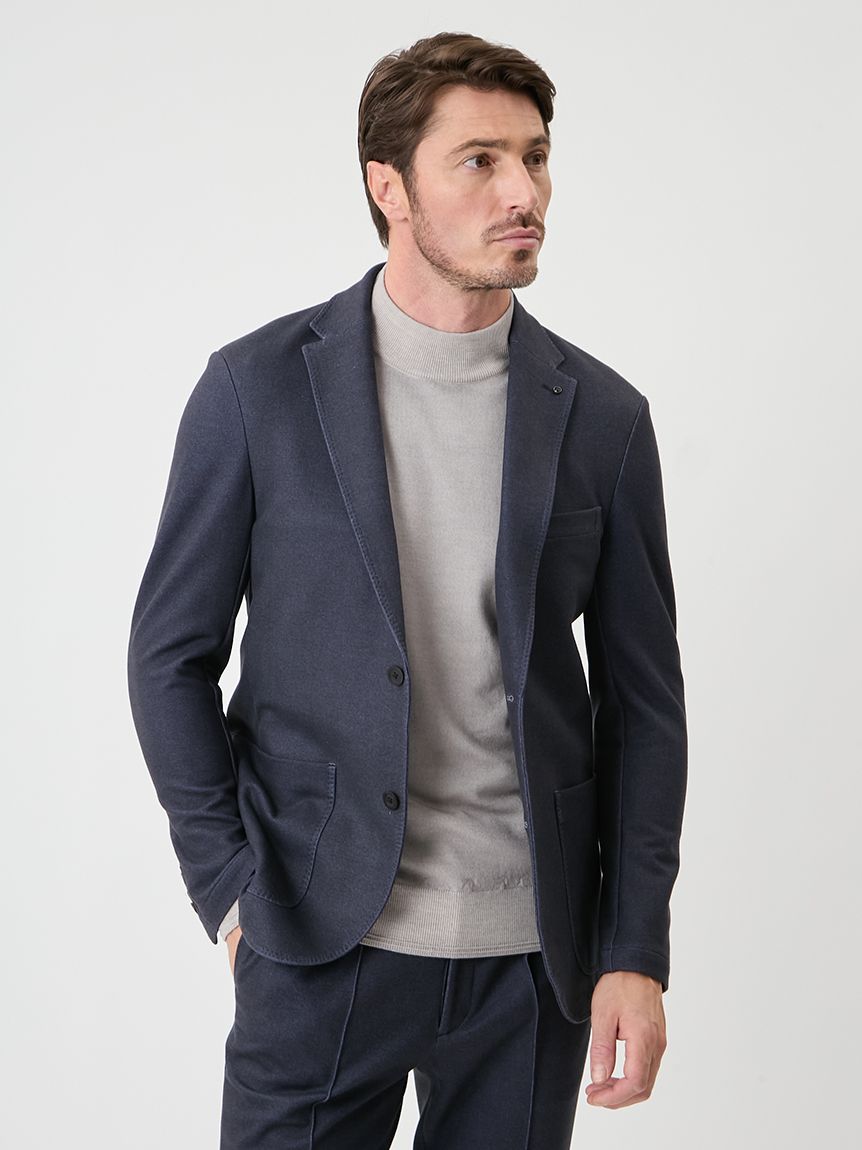 AOURE アウール MALPENSAセットアップ 上下セット ネイビー Ｍ MALPENSA SUMMER SETUP JACKET(ジャケット)｜アウター｜AOURE