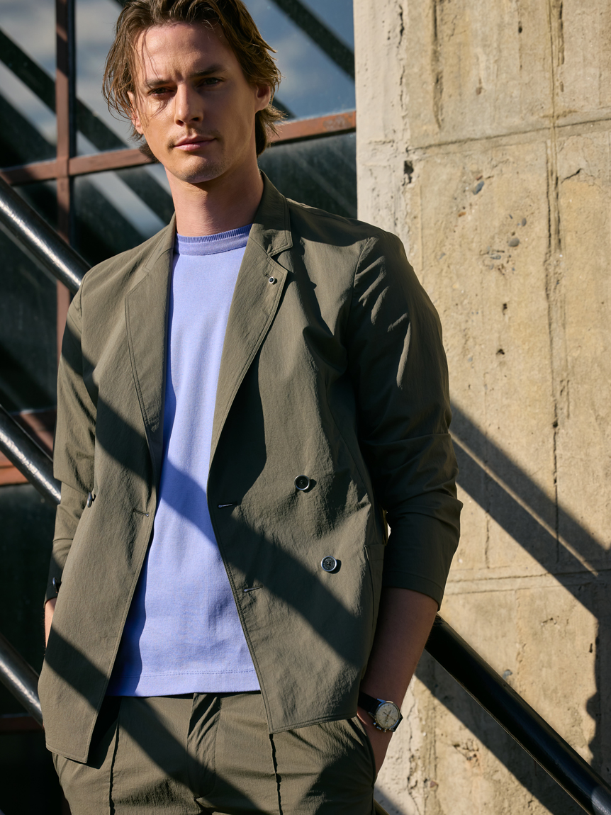ナイロンストレッチ SETUP JACKET