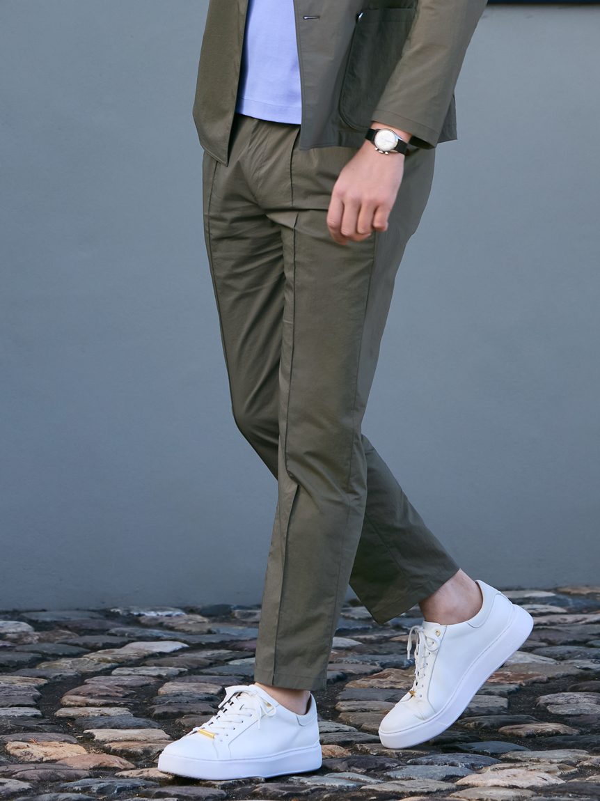 ナイロンストレッチ SETUP PANTS(ロングパンツ)｜ボトムス｜AOURE