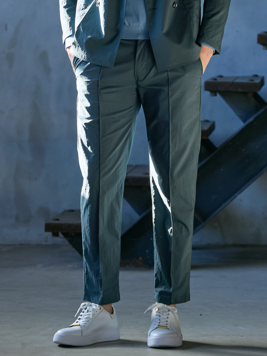 ナイロンストレッチ SETUP PANTS(ロングパンツ)｜ボトムス｜AOURE