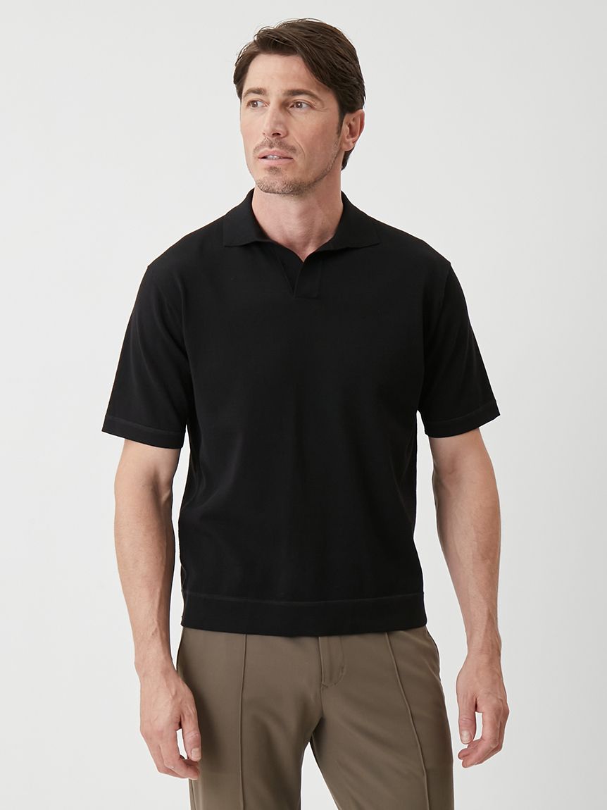 kolor ニットポロシャツ メンズ ロゴプリント ニット ポロシャツ【ZERO POLO SHIRT】通販