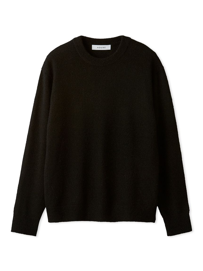 ヘアリークルーネックニット(ニット)｜トップス｜AOURE（アウール）の