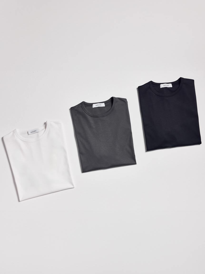 新品未使用AoureクルーネックTシャツ4枚セット 汗染み軽減】【A PACK】MULTI FUNCTION T-SH(1枚入り)(カットソー＆T