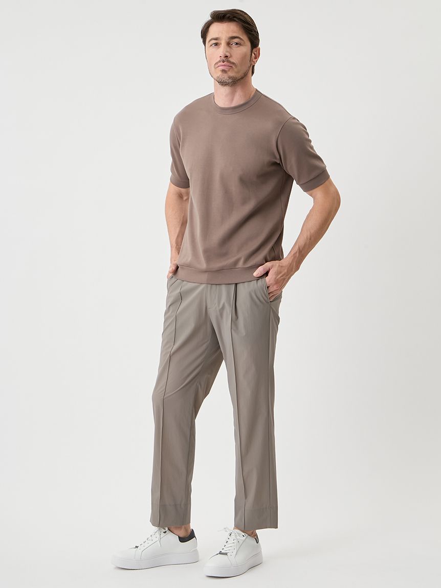 美品★AOURE アウール 2025年 ミルフィーユコットンTシャツ Ｌサイズ JAPAN NJ】 ミルフィーユコットン SS(カットソー＆Tシャツ