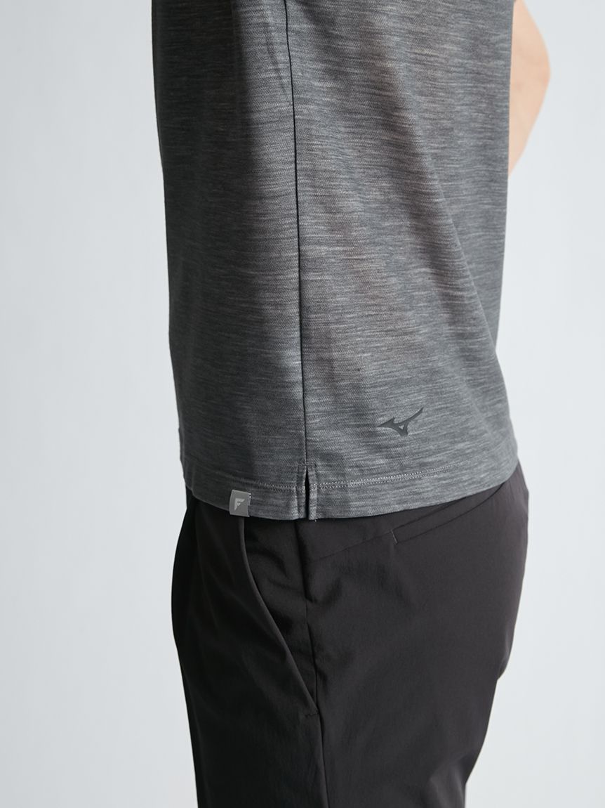 Mizuno | AOURE】DYNAMOTION FIT MOCK NECK TEE SS(カットソー＆T