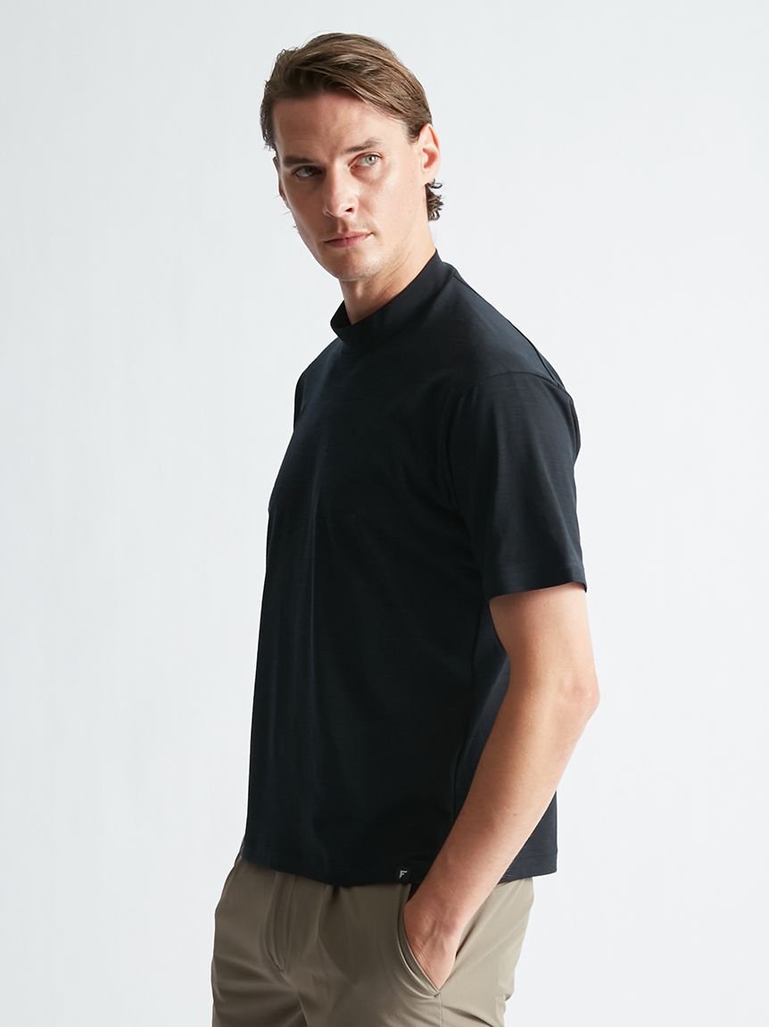Mizuno | AOURE】DYNAMOTION FIT MOCK NECK TEE SS(カットソー＆T