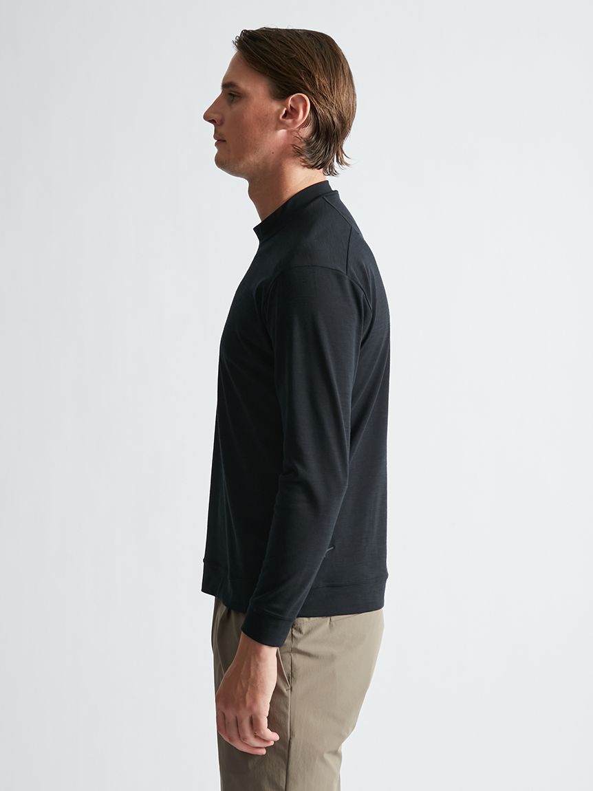 Mizuno | AOURE】DYNAMOTION FIT MOCK NECK TEE LS(カットソー＆T