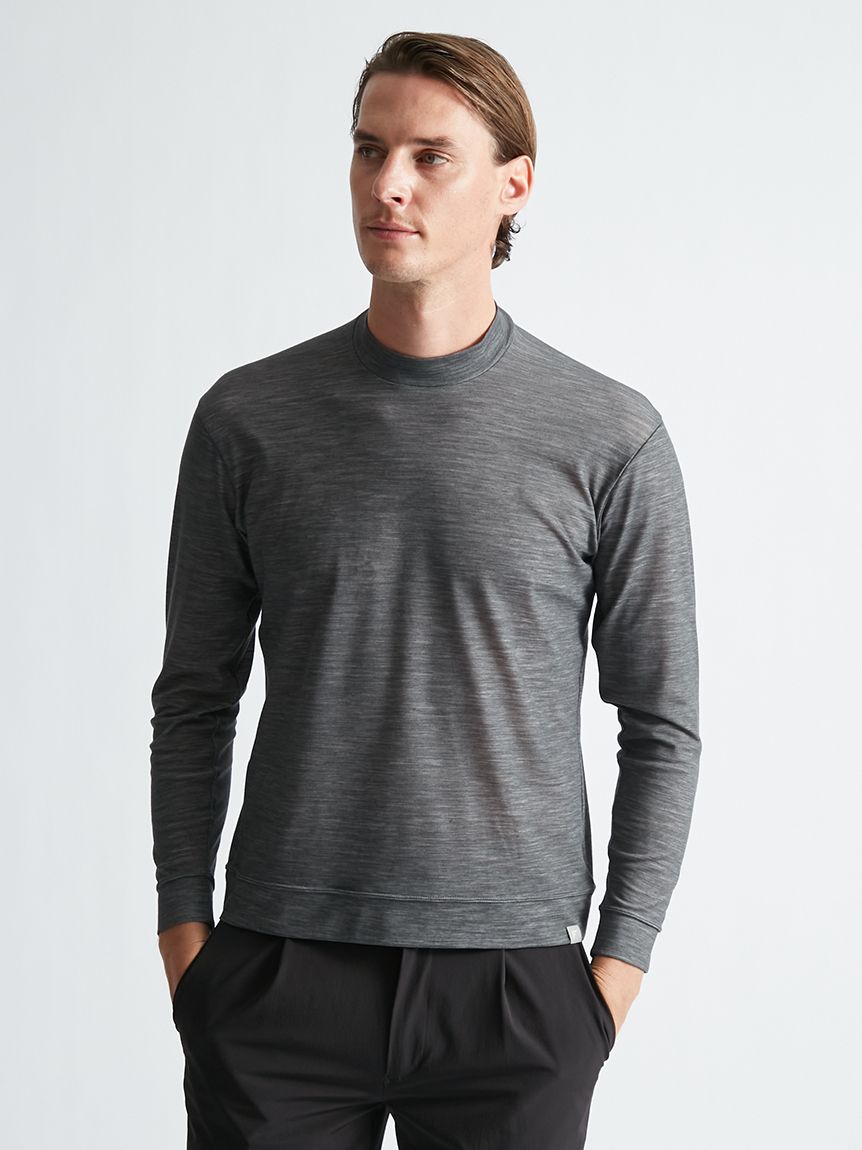 Mizuno | AOURE】DYNAMOTION FIT MOCK NECK TEE LS(カットソー＆T