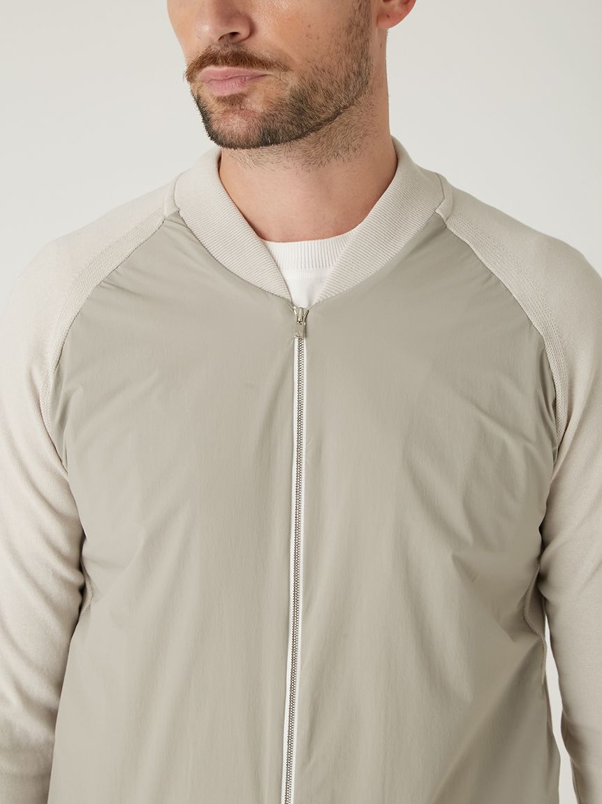 アウール　ニットコンビMA1 ミリタリーブルゾン　 AOURE（アウール） ニットコンビMA1 ミリタリーブルゾン(ブルゾン)｜アウター