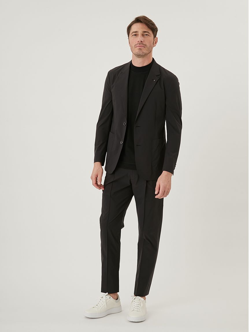 AOURE ドットエアー 2WAYストレッチジャケットパンツ　セットアップ黒 AOURE ドットエアー 2WAYストレッチジャケットパンツ