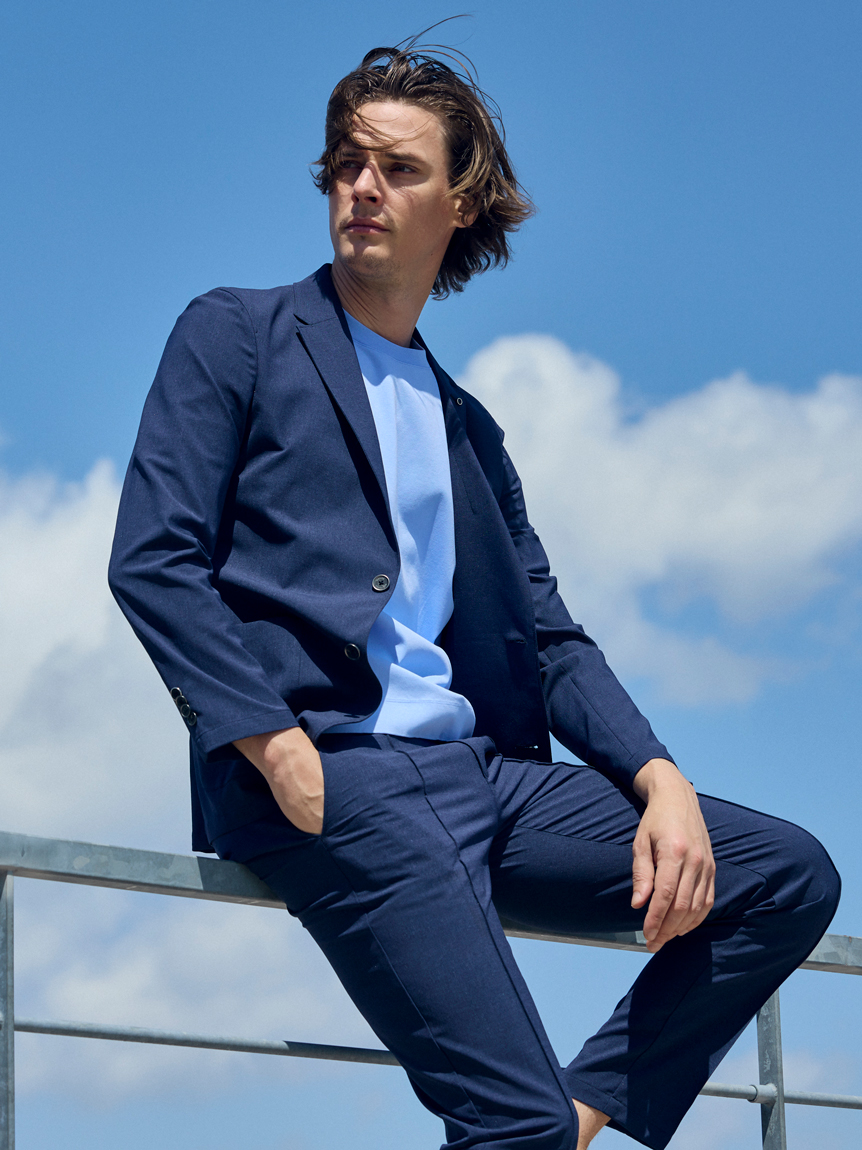AOURE MALPENSA SUMMER SETUP PANTS グレー MALPENSA SUMMER SETUP PANTS（フルレングス）｜AOURE（アウール