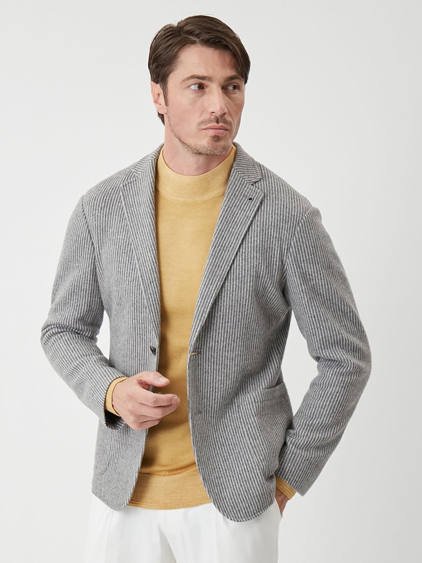 ストライプウォームジャケット(ジャケット)｜アウター｜AOURE