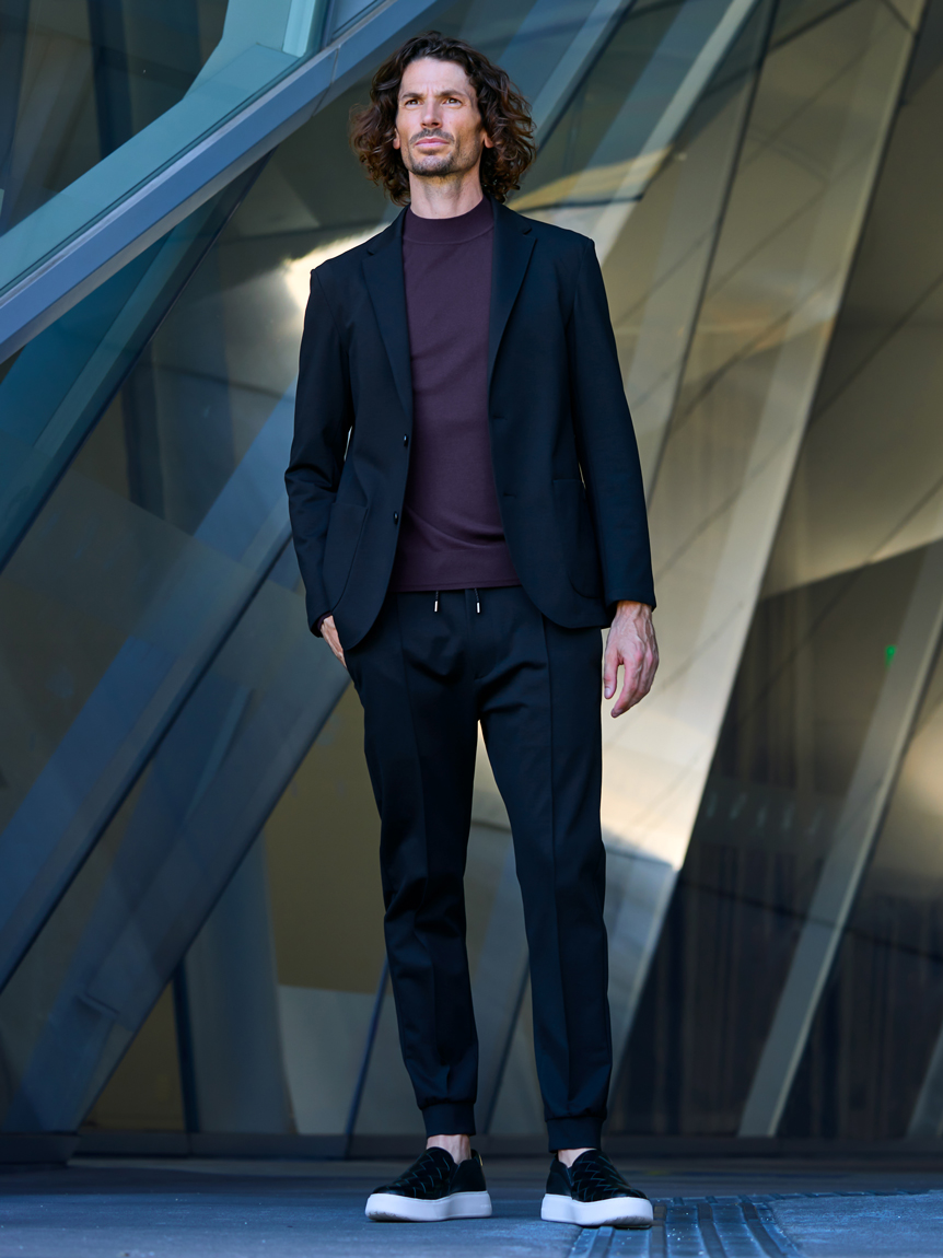 AOURE HG W/JERSEY MA-1 sizeL アウール HG W/JERSEY SETUP JACKET