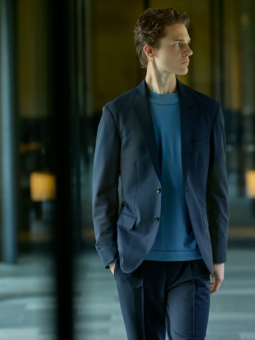 ストレッチフラノセットアップジャケット(ジャケット)｜アウター