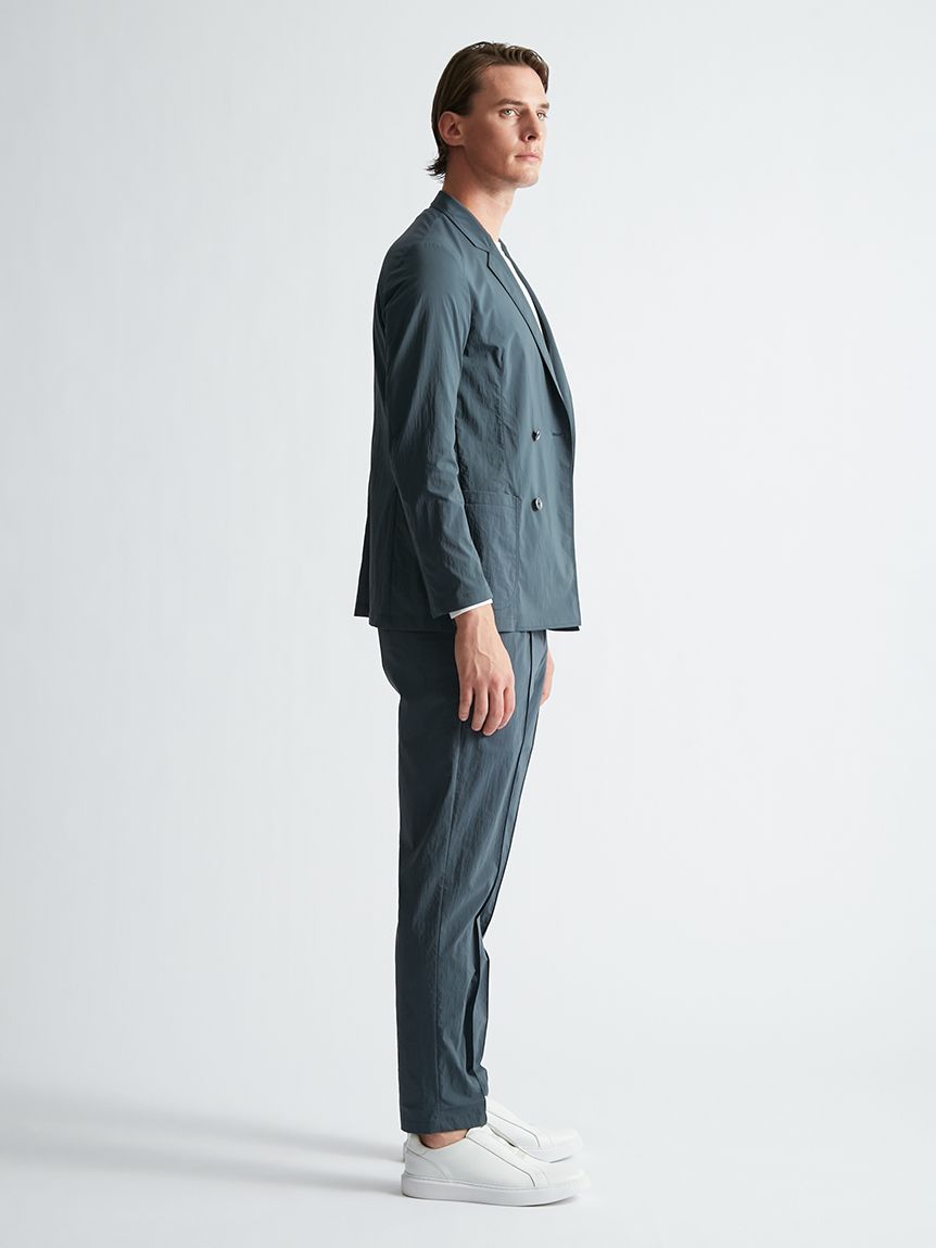 アウール　セットアップ　ストレッチナイロン　ブルーグリーン　M ナイロンストレッチ SETUP JACKET(ジャケット)｜アウター｜AOURE