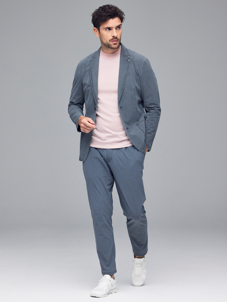 AOURE ナイロンストレッチパンツ ハイサマー ナイロンストレッチ SETUP PANTS(ロングパンツ