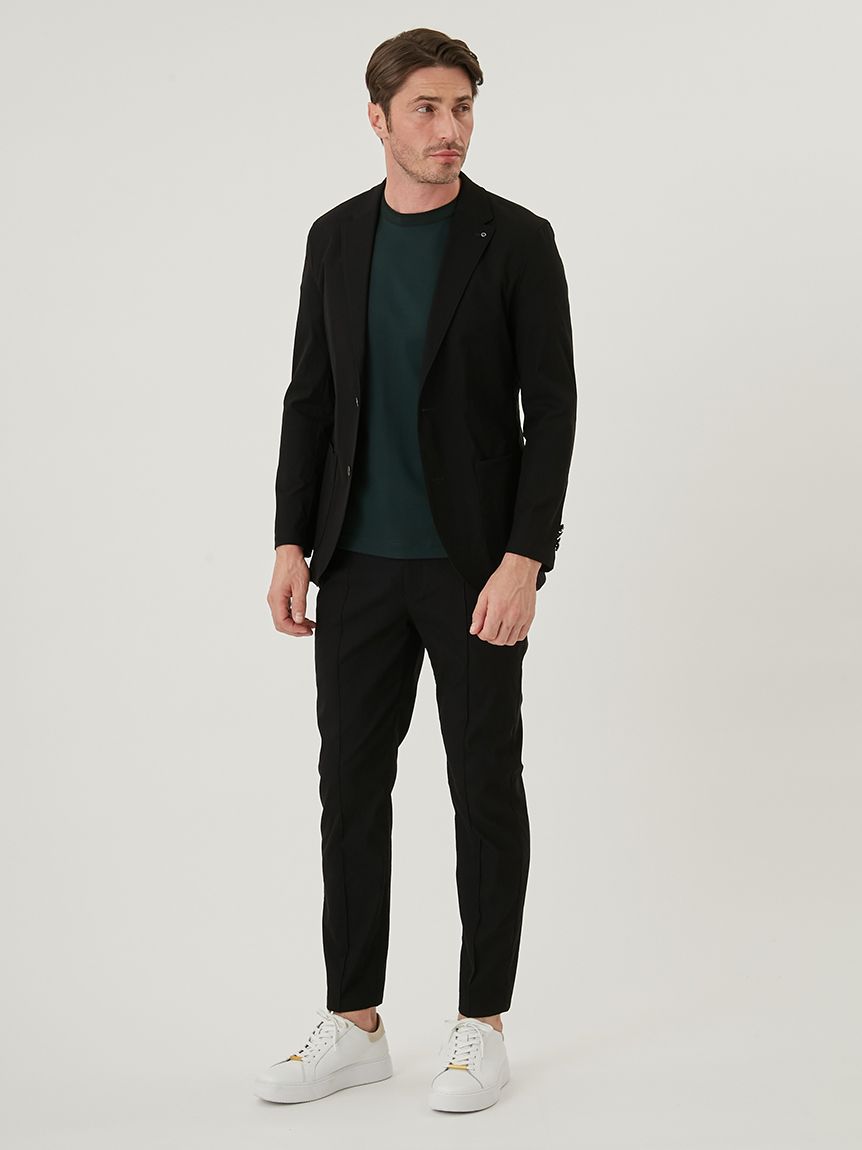 AOURE アウール ＭＡＬＰＥＮＳＡ　セットアップ 上下セット ネイビー L AOURE / アウール セットアップを使用したオンオフ兼用スタイリング