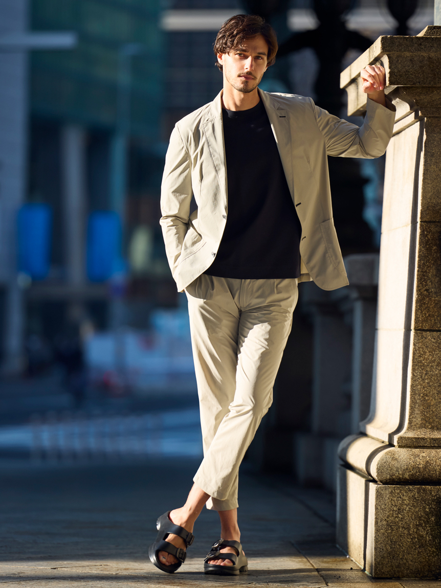 アウール FEATHER CLOTH SETUP 未使用 aoure FEATHER CLOTH SETUP PANTS(ロングパンツ)｜ボトムス｜AOURE