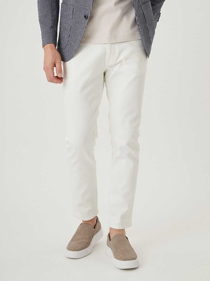 AOURE FUNCTION DENIM (WHITE) Sサイズ 再入荷】FUNCTION DENIM（WHITE）(ロングパンツ)｜ボトムス｜AOURE