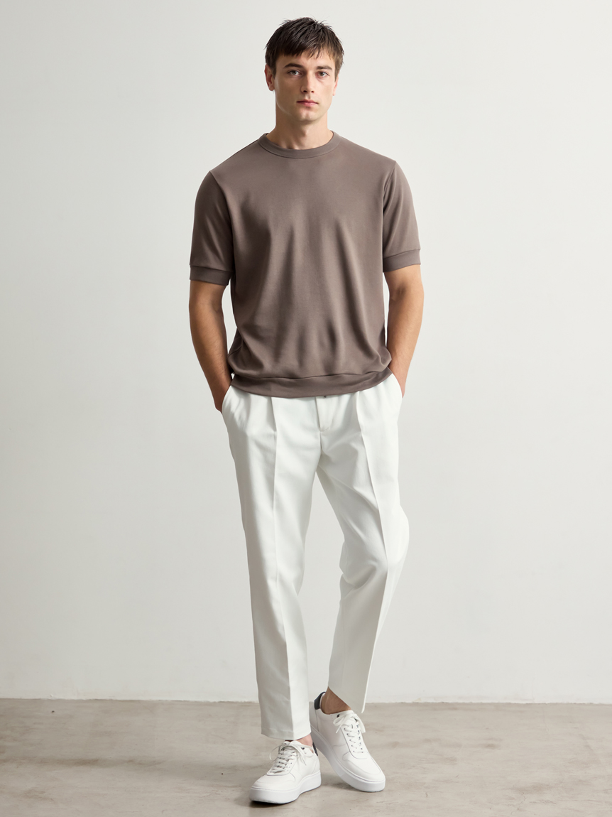 AOURE テックツイルストレッチチノパンツ　ホワイト テックツイルストレッチチノパンツ(ロングパンツ)｜ボトムス｜AOURE