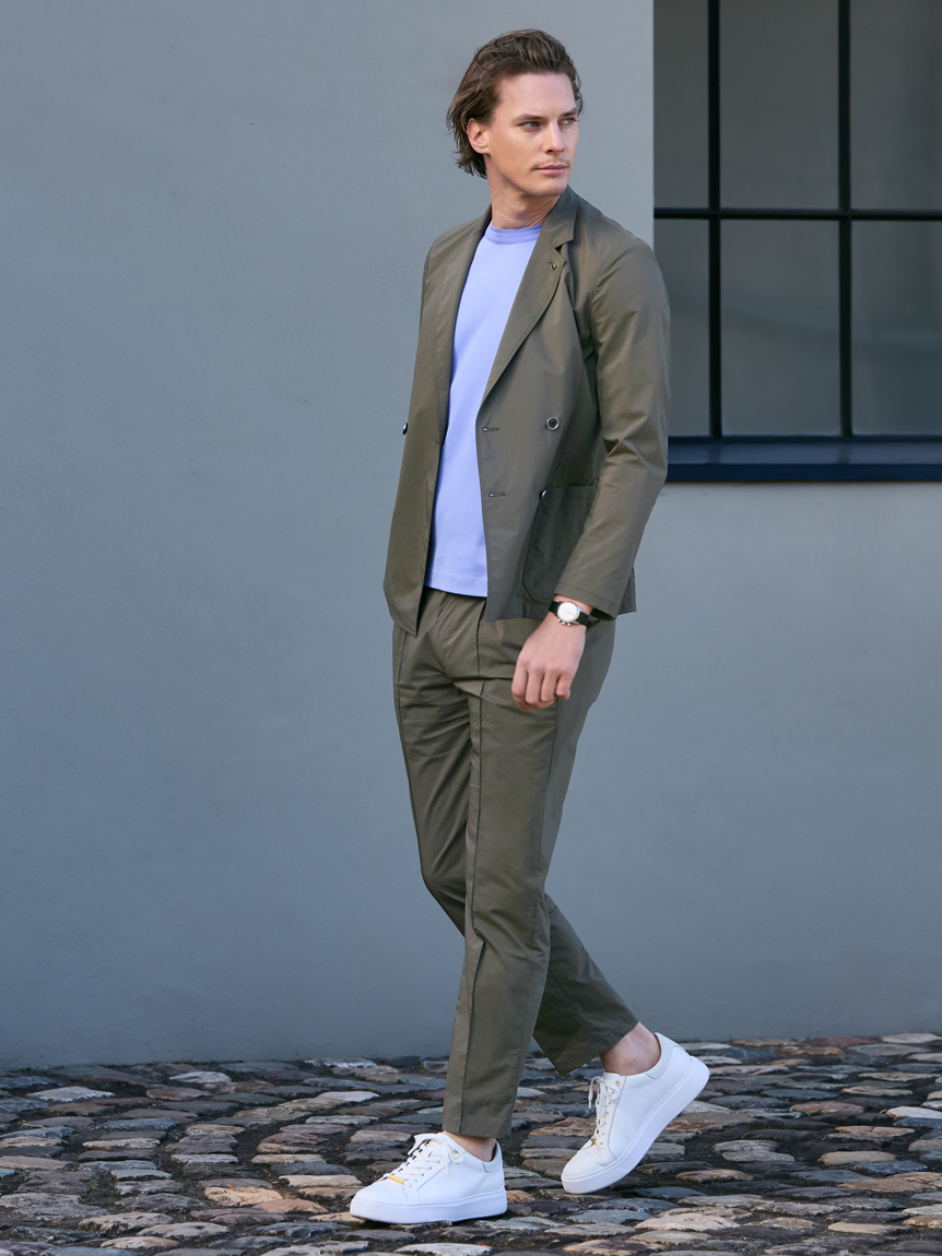 ナイロンストレッチ SETUP PANTS(ロングパンツ)｜ボトムス｜AOURE