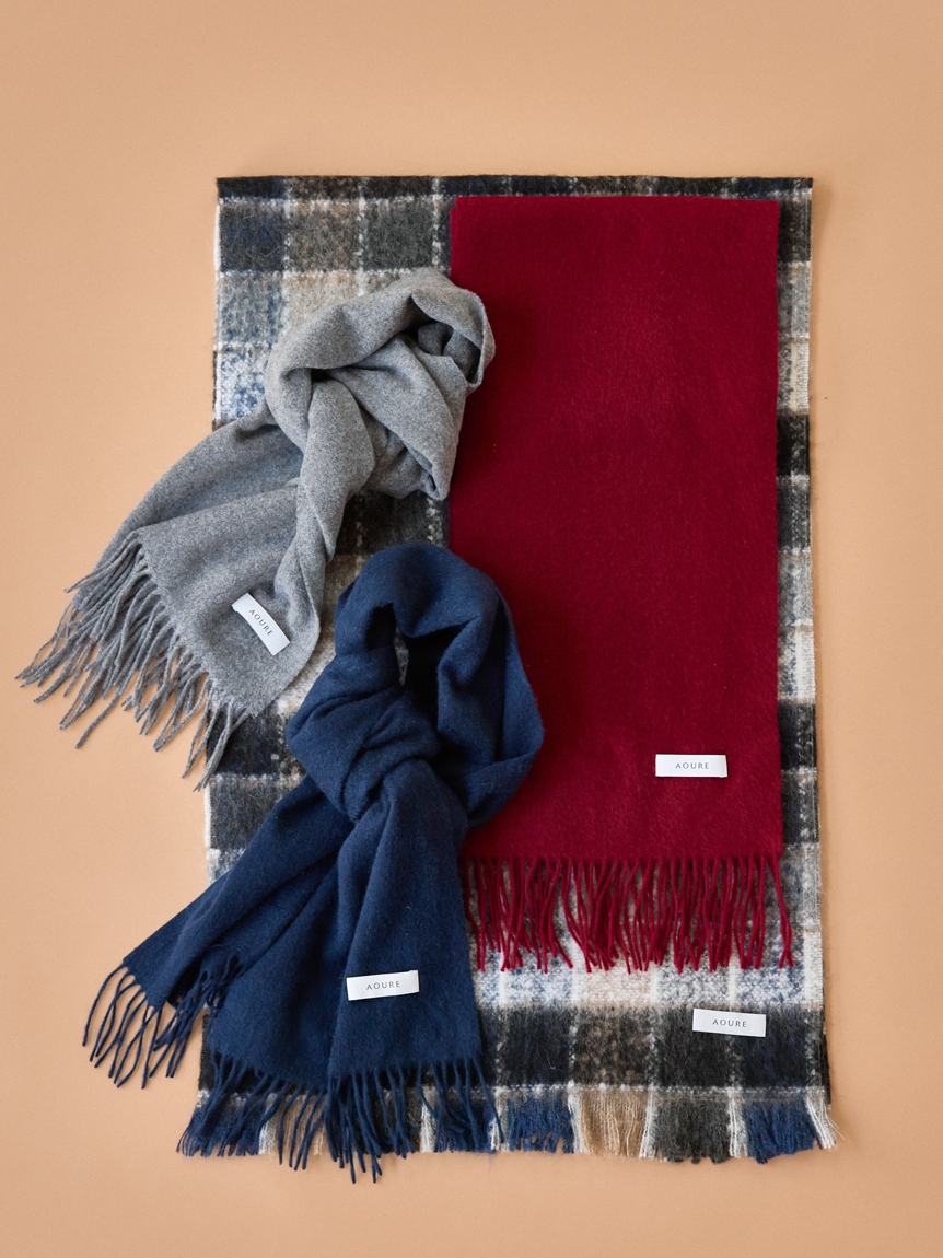 ピュアカシミヤマフラー(アクセサリー)｜AOURE（アウール）の通販