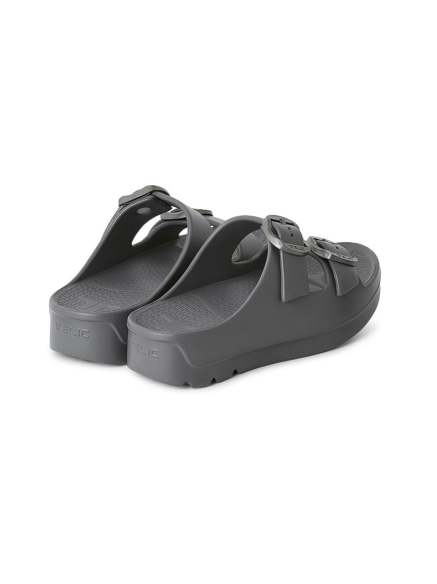 の*り様 ジュリアーブラックサンダル 美品 TELIC × AOURE】 リカバリーサンダル(サンダル)｜シューズ｜AOURE