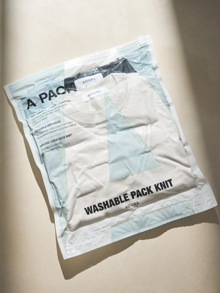 A PACK】 WASHABLE PACK KNIT (2枚組)(ニット)｜トップス｜AOURE