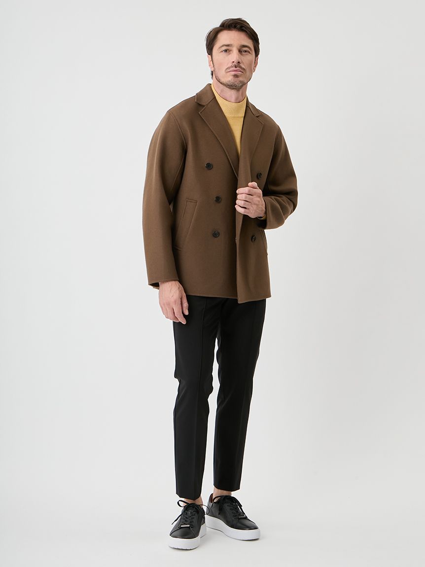 AOURE アウール モックネックニット 黒 Mサイズ A PACK】WASHABLE PACK KNIT(2枚組) モックネック(ニット)｜トップス