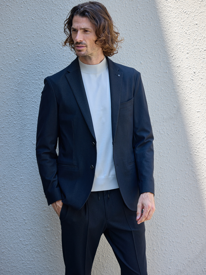 AOURE アウール モックネックニット 黒 Mサイズ A PACK】WASHABLE PACK KNIT(2枚組) モックネック(ニット