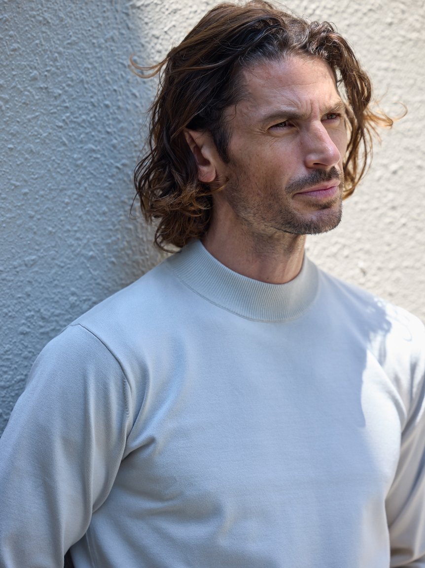 AOURE アウール　モックネック　ニット　グレー 中古・古着通販】AOURE (アウール) モックネックニット グレー