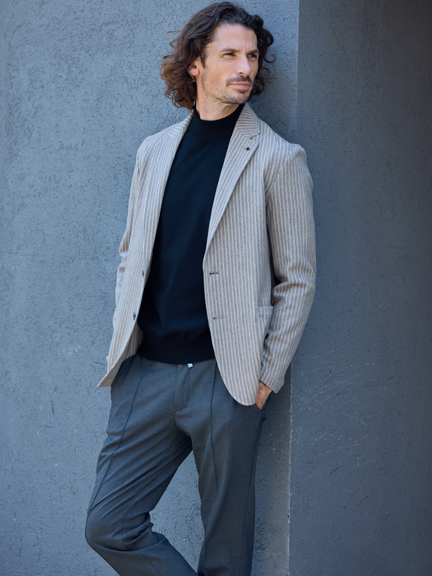 A PACK】WASHABLE PACK KNIT(2枚組) モックネック(ニット