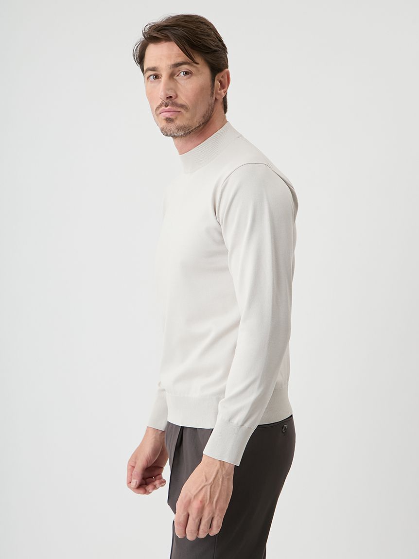 A PACK】WASHABLE PACK KNIT(2枚組) モックネック(ニット)｜トップス