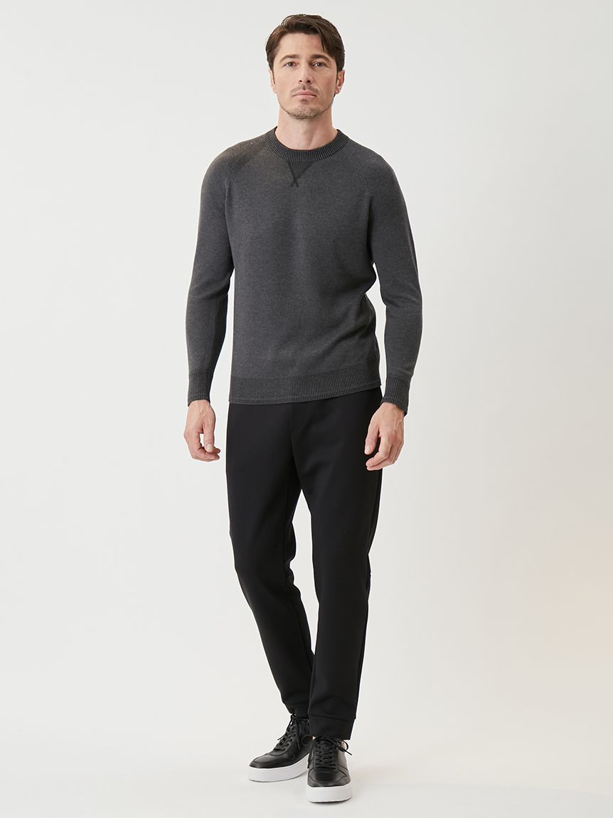 SABBIA スウェットライクニット プルオーバー(ニット)｜トップス