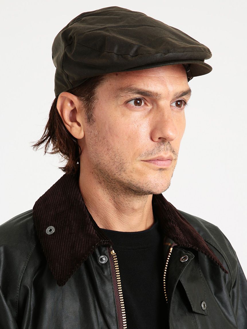 Barbour wax flat cap】 バブアー ハンチング キャップキャップ