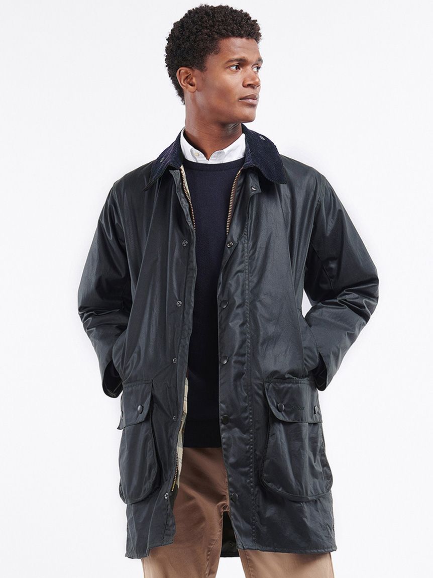 90s　Barbour border　c42 バブアー　ボーダー\nセージ特にダメージの無い美品