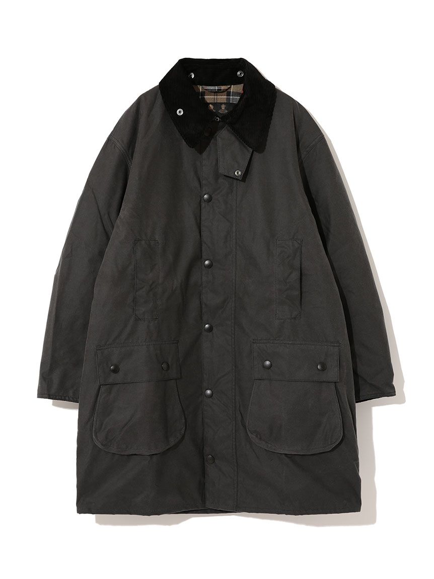 素材ワックスドコットンBarbour（バブアー）BORDER / ボーダー 40 ライナー、フード付き