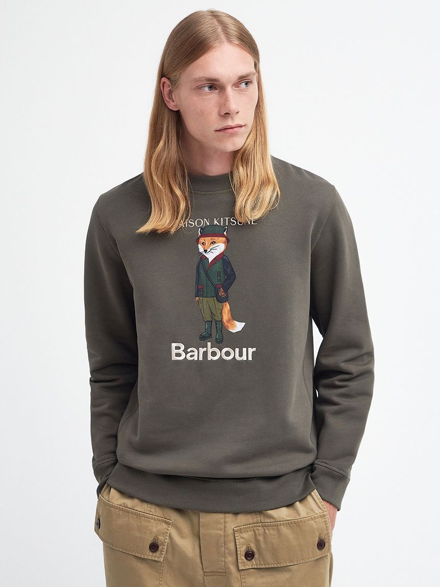 BARBOUR X MAISON KITSUNE Crew SweatBeaufo - www.nitropixel.com.br