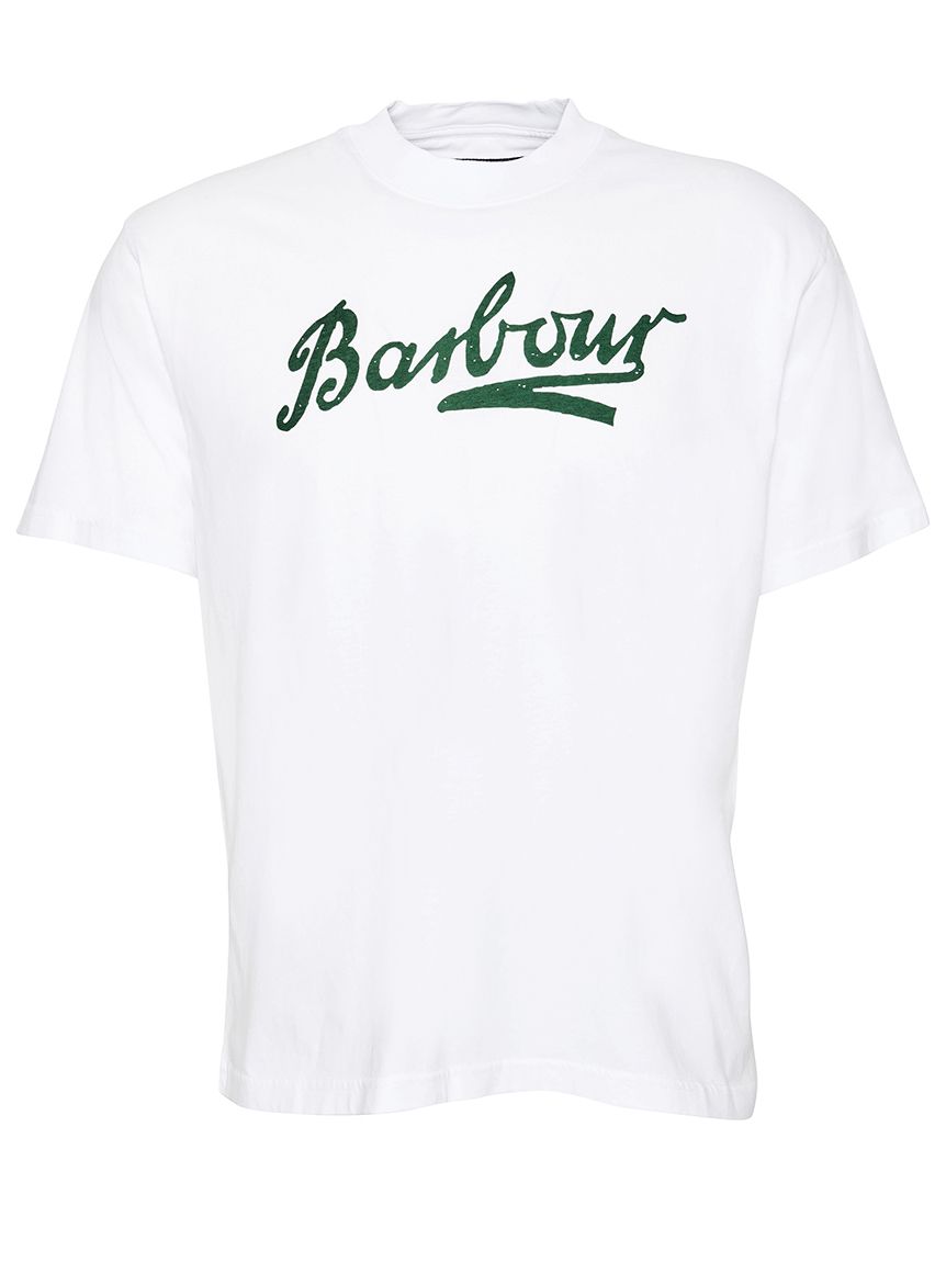 Grainger アーカイブ ロゴ リラックスフィット Tシャツ(TOPS)｜Barbour