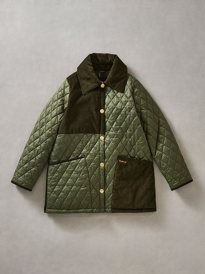 Reeth パッチワーク キルティング ミドルレングス ブルゾン(キルティングジャケット)｜JACKETS&COAT｜Barbour（バブアー）の通販サイト  【公式】