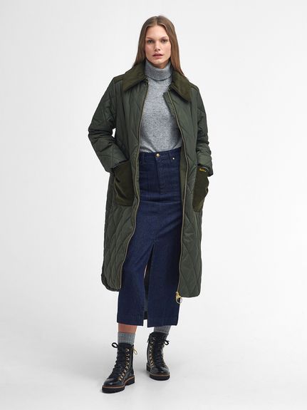 Malton ミドルレングス キルティング コート｜キルティング