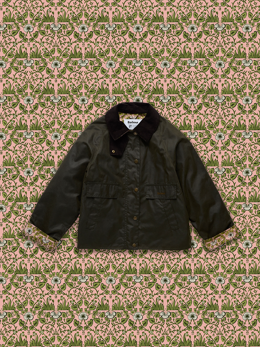 Barbour × William Morris Gallery》Rendall ワックス ブルゾン(ワックスジャケット)｜JACKETS&COAT｜ Barbour（バブアー）の通販サイト 【公式】