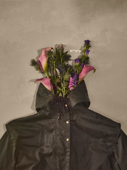 Barbour × Alexa Chung》Liam ワックス コットン ミドル コート